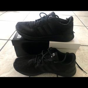 Adidas Black Running Shoes — Cloudfoam